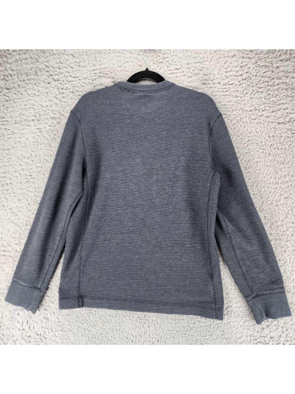 Eddie Bauer Shirt Mens Small Gray Long Sleeve Pullover Henley - Picture 6 of 8